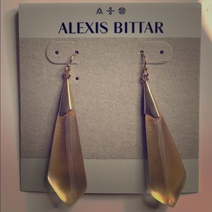 NWT ALEXIS BITTAR Essentials Faceted Drop Earrings